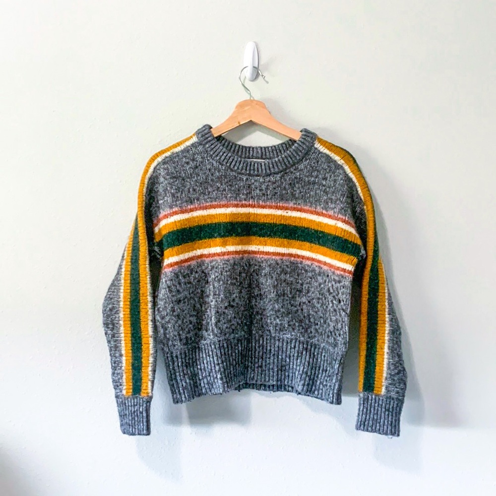 Madewell Striped Heath Pullover Sweater